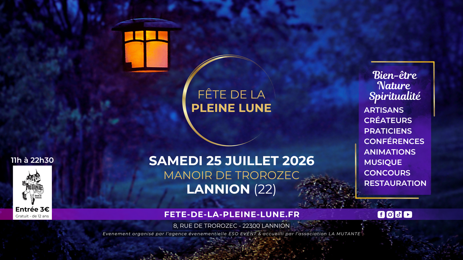 Bannière - Fete de la Pleine Lune - 25 juillet 2026